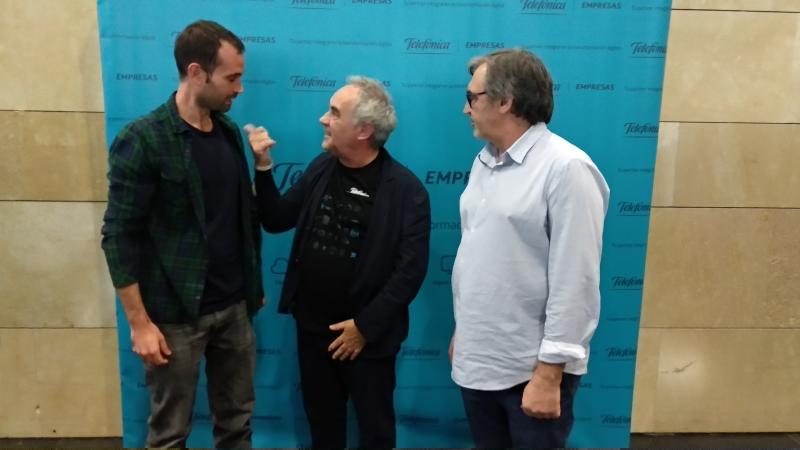 Xavier Vélez con Ferran Adrià